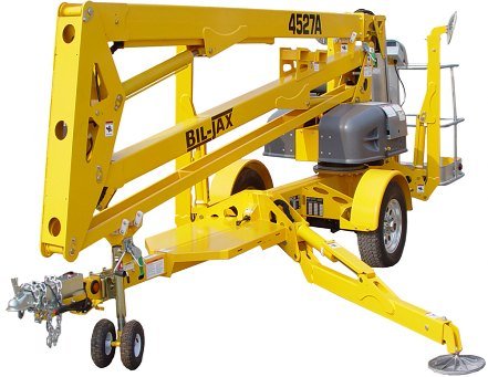Bil-Jax 4527A trailer-mounted articulating boom lift